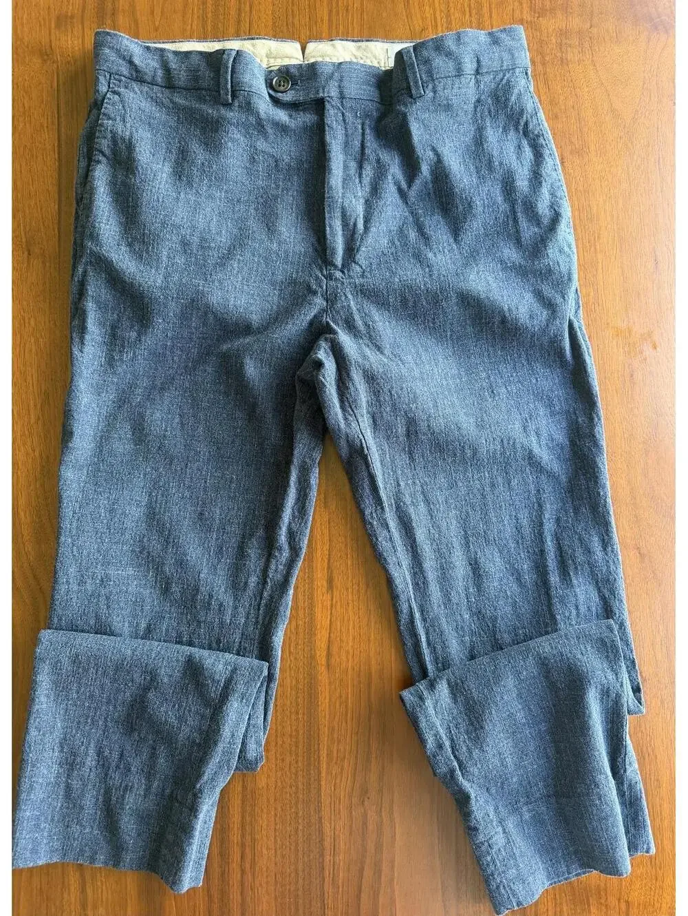 Banana Republic Men's Blue Textured Dress Pants - Size 33x30